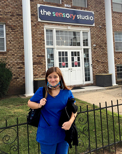 Meghan Mattei, in her final year of AHRC New York City's Melissa Riggio Higher Education Program, is proud to intern at Sensory Studio in Staten Island. 