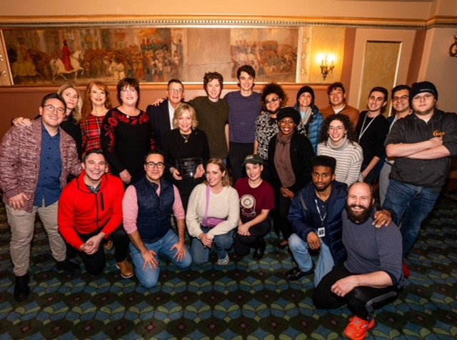 Linda J. Walder and Chris Banks with the cast and crew of “ How to Dance in Ohio”