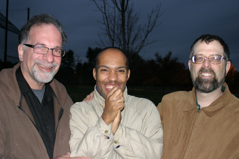 Robert Naseef, PhD, author of Unite the Spectrum, his son Tariq, and Stephen Shore, EdD
