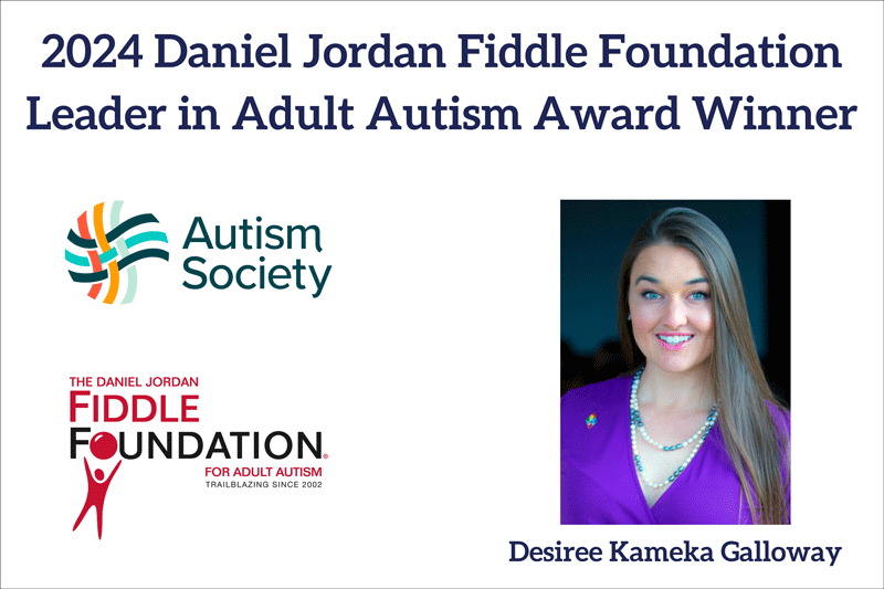 Daniel Jordan Fiddle Foundation 2024 Leader In Adult Autism