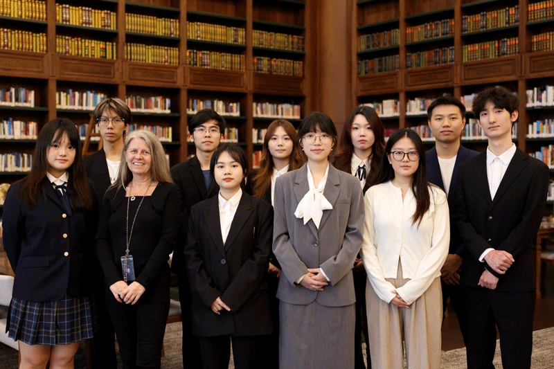 Monica Carr, PhD, with Undergraduate Psychology students at Wenzhou-Kean University, fostering cross-cultural learning and understanding in China.