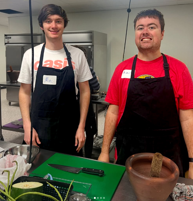 During cooking class at LifeWorks, Riley discovered that breaking down complex tasks into manageable steps—like following a recipe—became a valuable strategy for navigating all kinds of life changes.