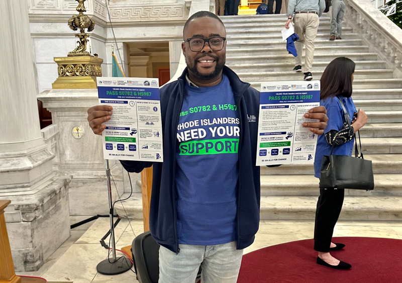 Adusu During Advocacy Season at the Rhode Island State House