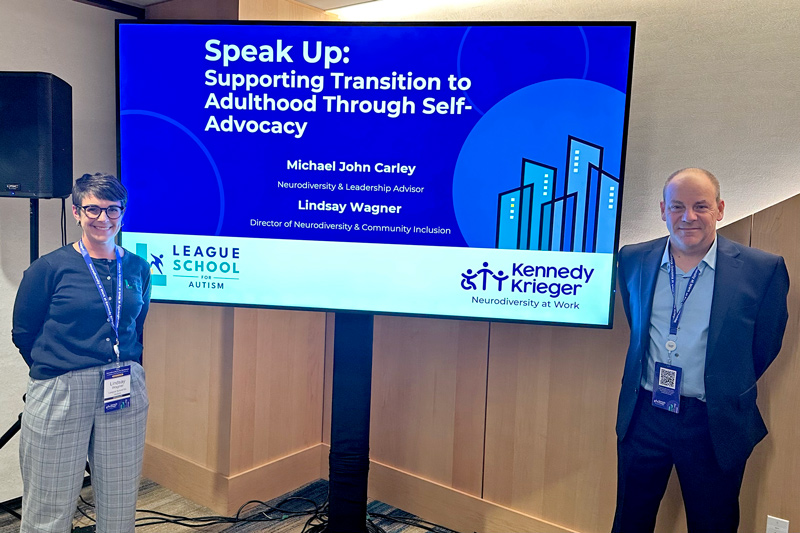 Lindsay Wagner with Michael John Carley at a recent conference