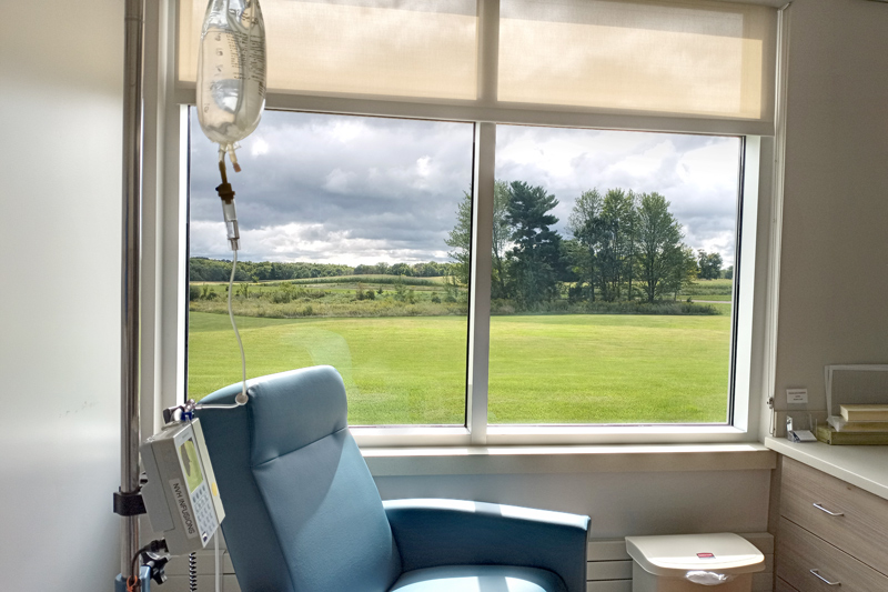 A room with a relaxing view does help a lot