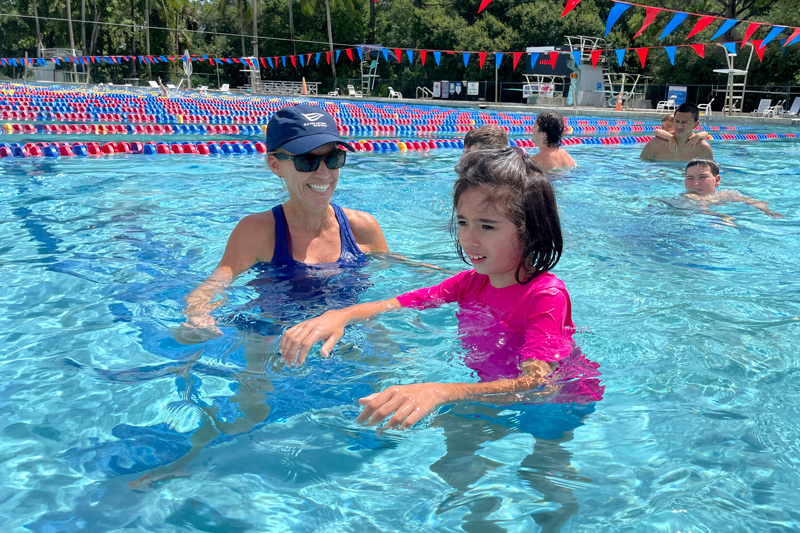 Family engagement at the Els for Autism® Recreation Complex: Families practice water‑safety routines together