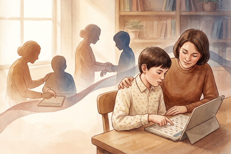 Imagen ilustrativa: La comunicación facilitada evoluciona — Educación