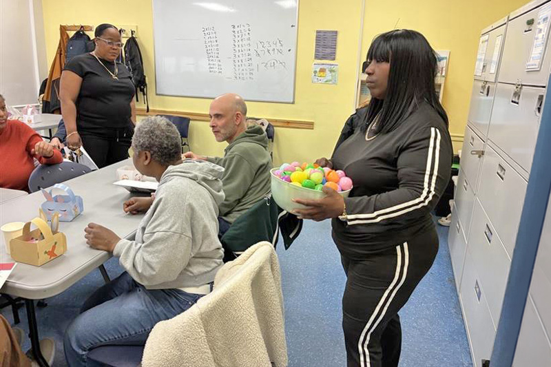 Keshia in her classroom at WellLife Network