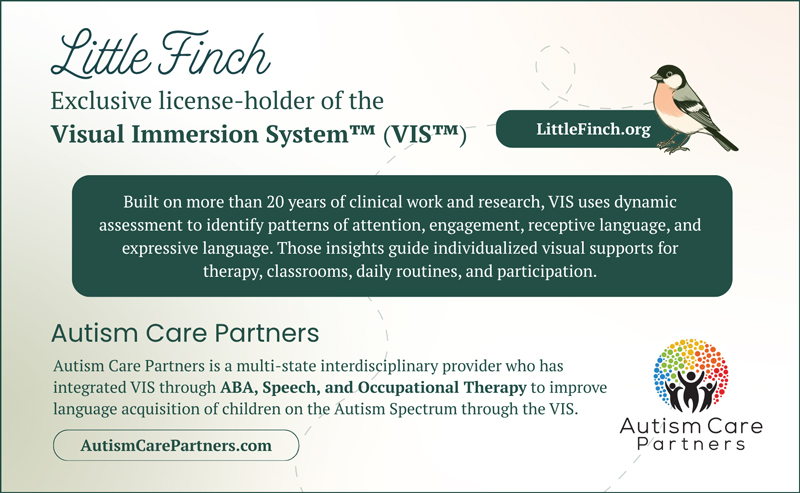 Autism Care Partners - Little Finch - Exclusive license-holder of the Visual Immersion System TM