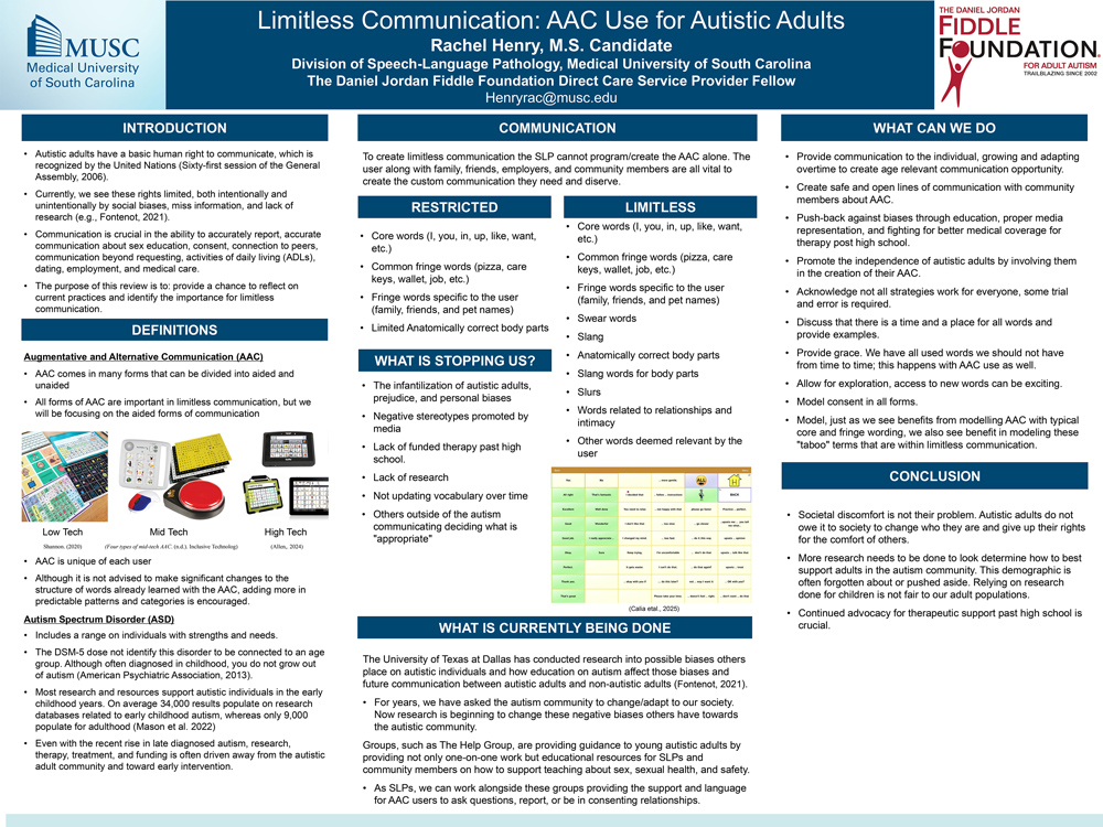 SCSHA Limitless Communication Poster