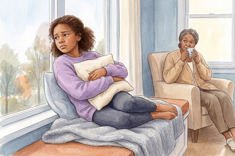 Autistic Girl Menstrual Pain Emotional Communication