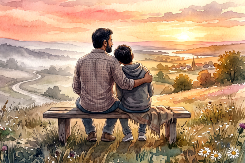 Father and Son Autism Perspective